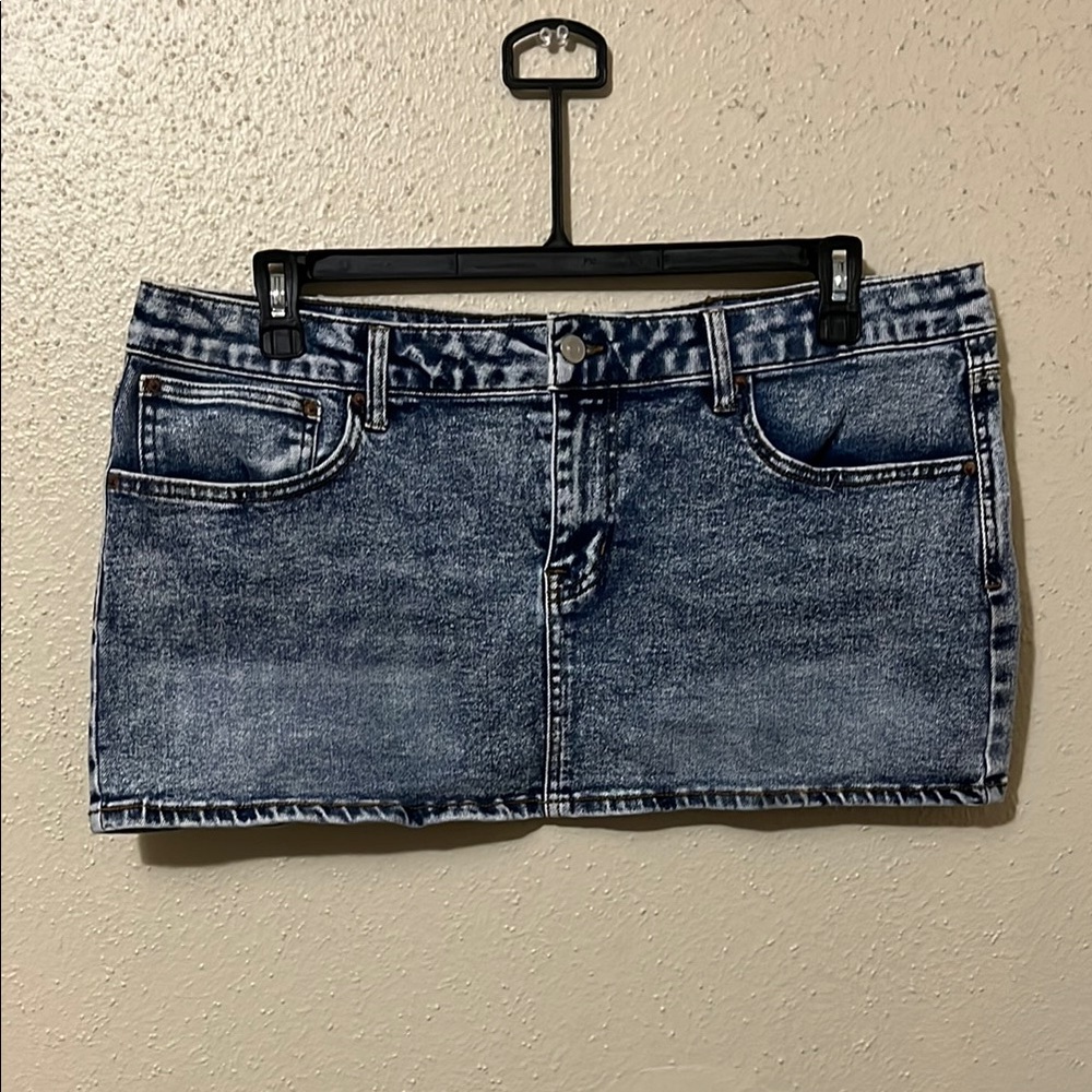 Denim Mini Skirt
